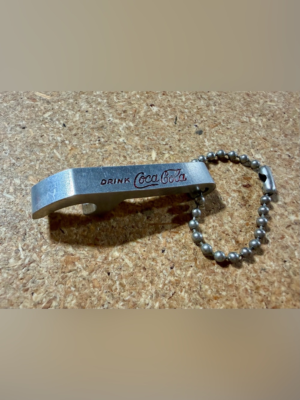 Vintage Drink Coca-Cola Pocket Bottle Opener Keychain